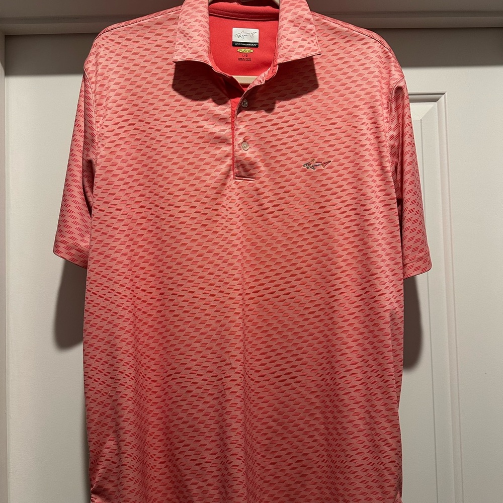 Greg Norman Collection Pink Performance Polo Shirt